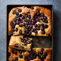Grape and rosemary focaccia
