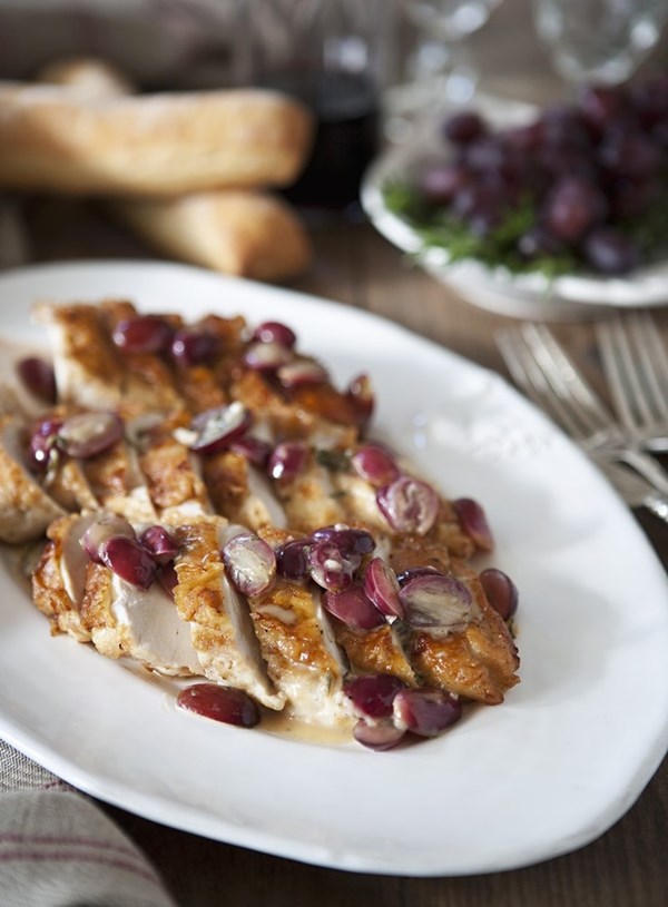 Grape and rosemary sauce