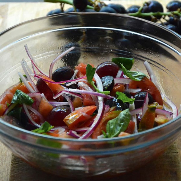 Grape and tomato salad