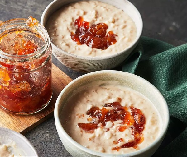 Grape, apple & vanilla jam