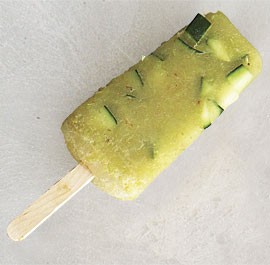 Grape-cucumber ice pops