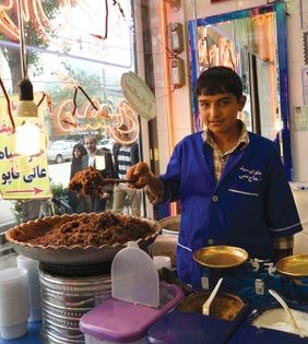 Grape molasses + walnut halva (Halva-ye siah-e ardebili)