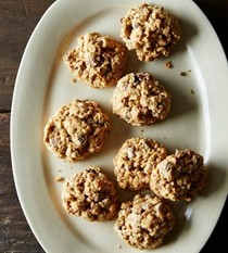 Grape-Nut and chocolate chip kitchen sink oatmeal cookies