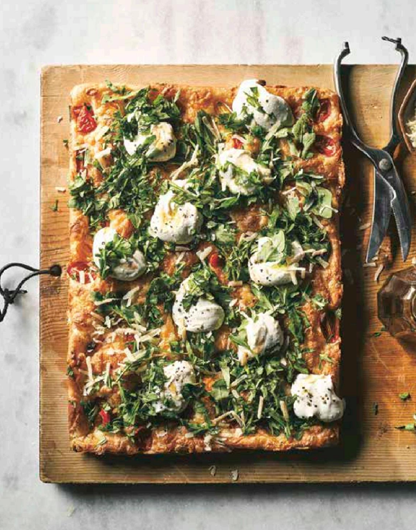 Grape tomato and ricotta cream