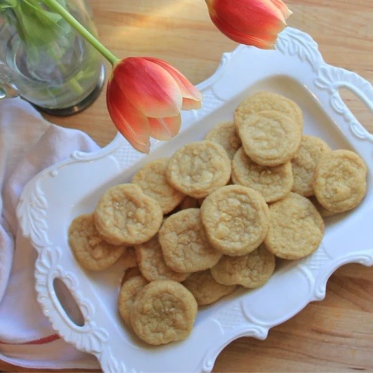 Grapefruit & white chocolate chip cookies