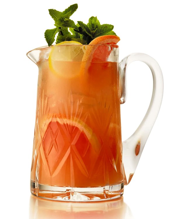 Grapefruit and fresh mint lemonade