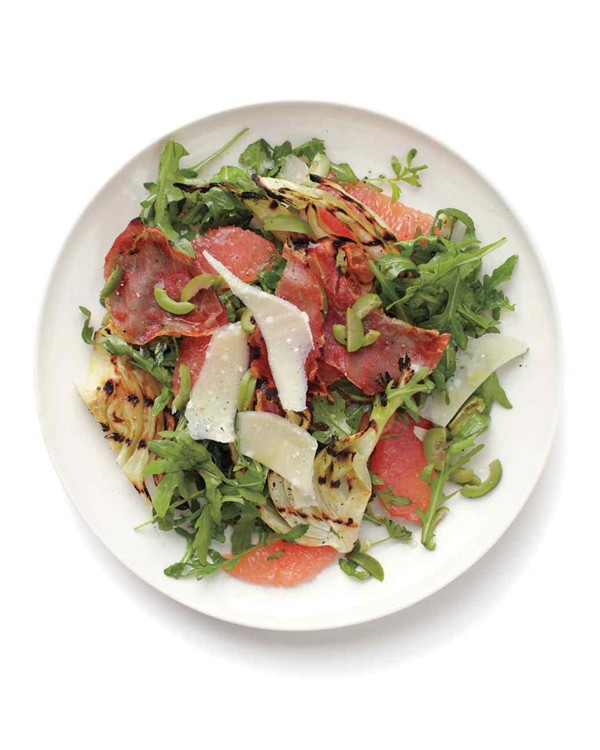 Grapefruit and grilled fennel salad