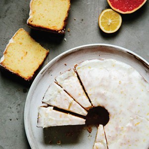 Grapefruit and Meyer lemon Bundt cake