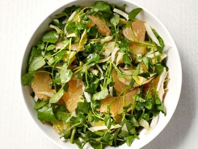 Grapefruit and watercress salad