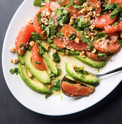 Grapefruit-avocado salad