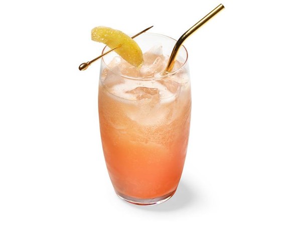 Grapefruit bourbon fizz