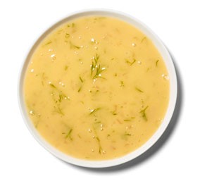 Grapefruit butter sauce with dill