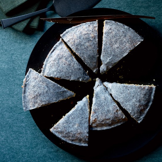Grapefruit cornmeal cake
