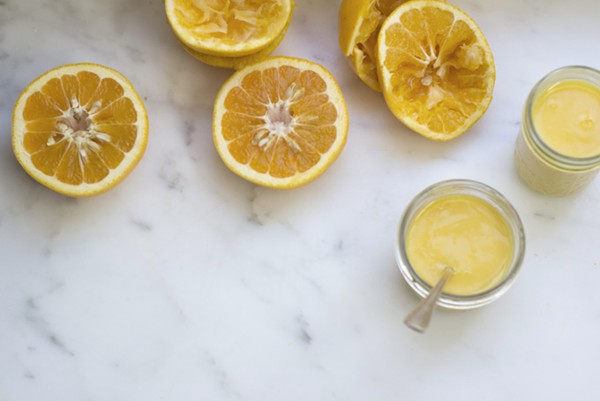 Grapefruit curd with ginger
