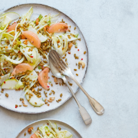Grapefruit, fennel and apple salad