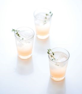 Grapefruit herb sodas