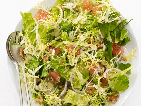 Grapefruit-poppy seed salad