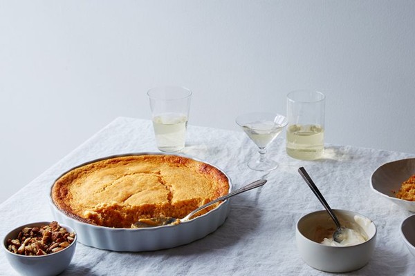 Grapefruit pudding cake