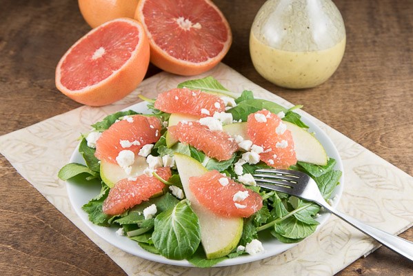 Grapefruit salad with Champagne vinaigrette