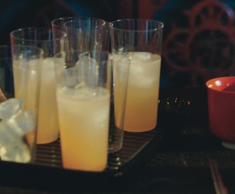 Grapefruit soju cocktails