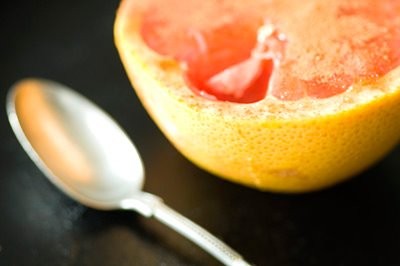 Grapefruit topped with burnt brown sugar