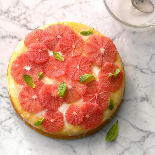 Grapefruit yogurt cake