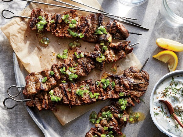 Grass-fed beef sirloin kebabs