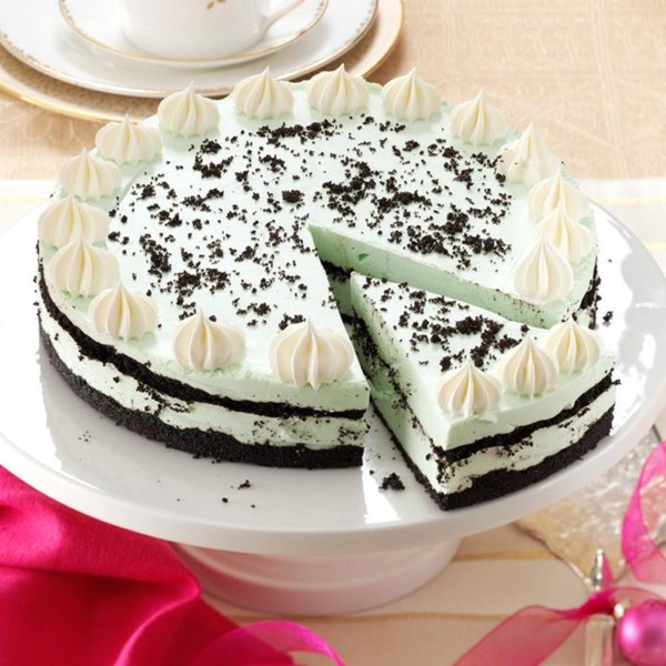 Grasshopper cheesecake