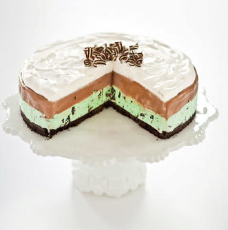 Grasshopper ice cream cake