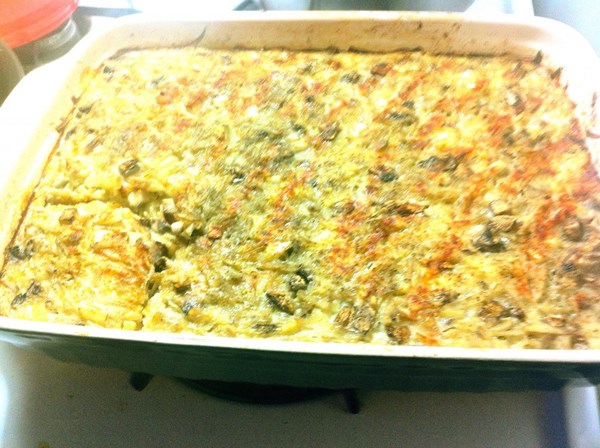 Grated cheesy potato casserole (Riivinkropsu)