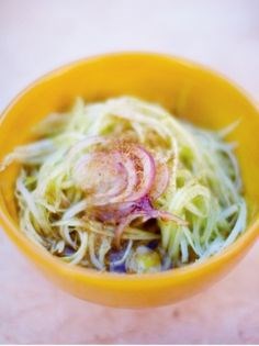 Grated cucumber salad