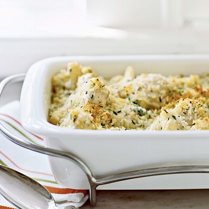Gratin of cauliflower with Gruyère