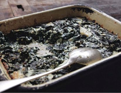 Gratin of cavolo nero