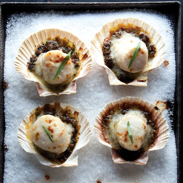 Gratinéed scallops (Coquilles St.-Jacques)