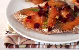 Gravlaks and beetroot