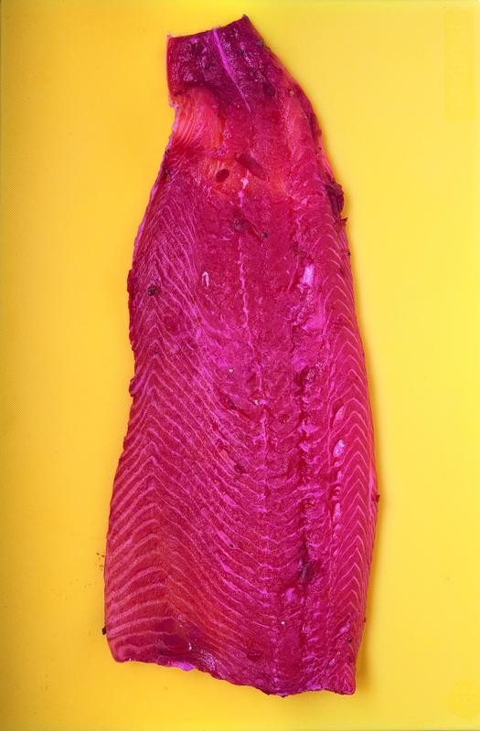 Gravlax with beets
