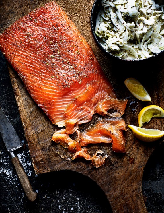 Gravlax with fennel remoulade