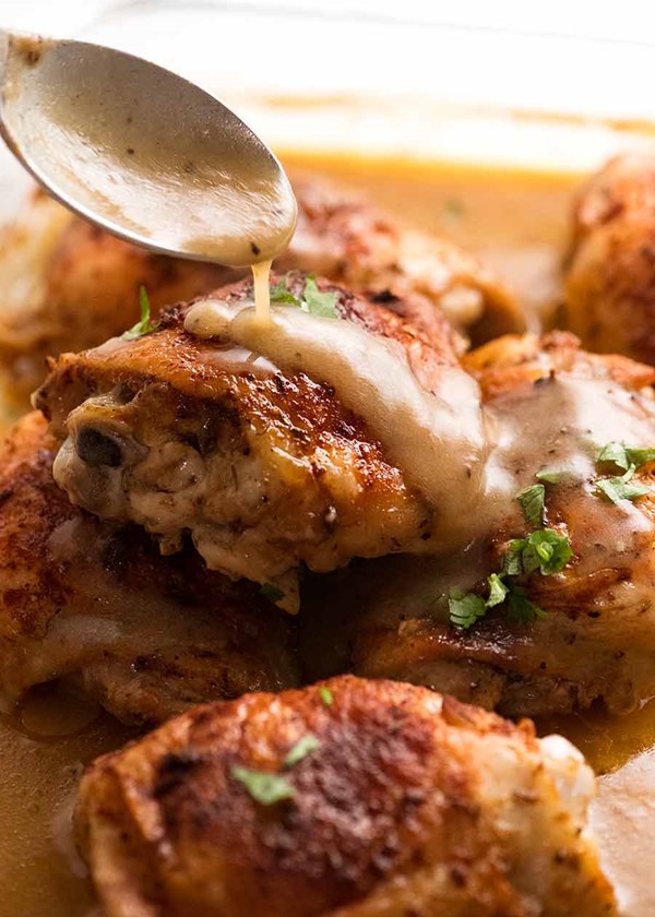 Gravy baked chicken (thighs & drumsticks)