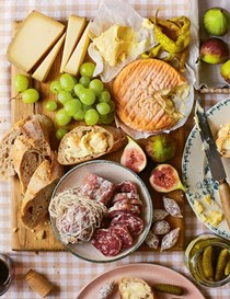 Grazing platter: the classic meat-and-cheese fest one