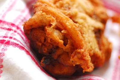 Great-grandma Gibson's fried chicken