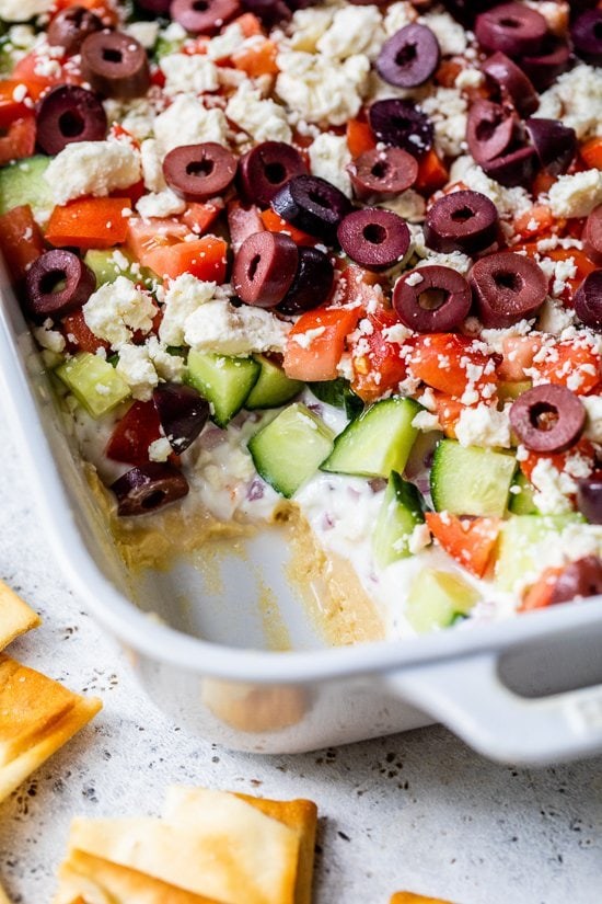 Greek 7 layer dip