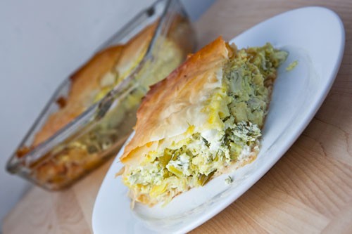 Greek artichoke pie (Agginaropita)