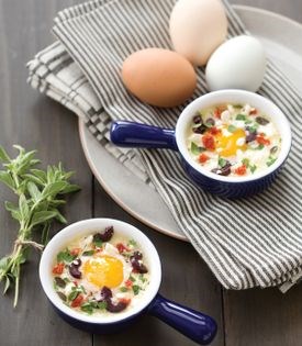 Greek baked eggs