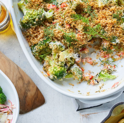 Greek broccoli gratin