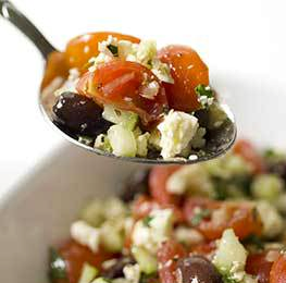 Greek cherry tomato salad