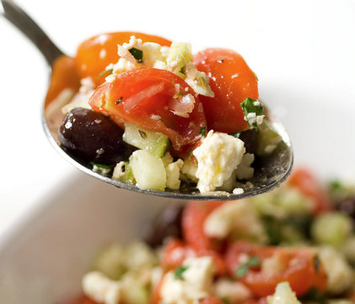 Greek cherry tomato salad