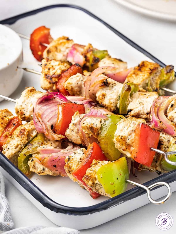 Greek chicken kabobs