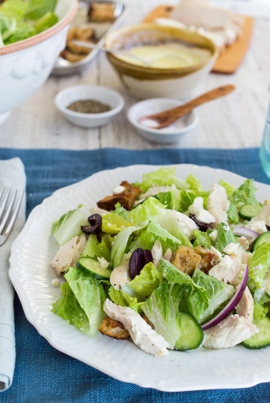 Greek chicken salad
