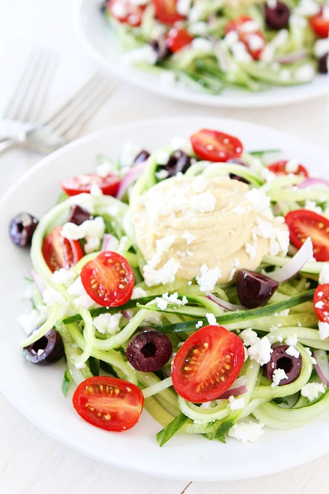Greek cucumber noodles