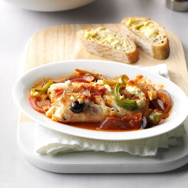 Greek fish bake